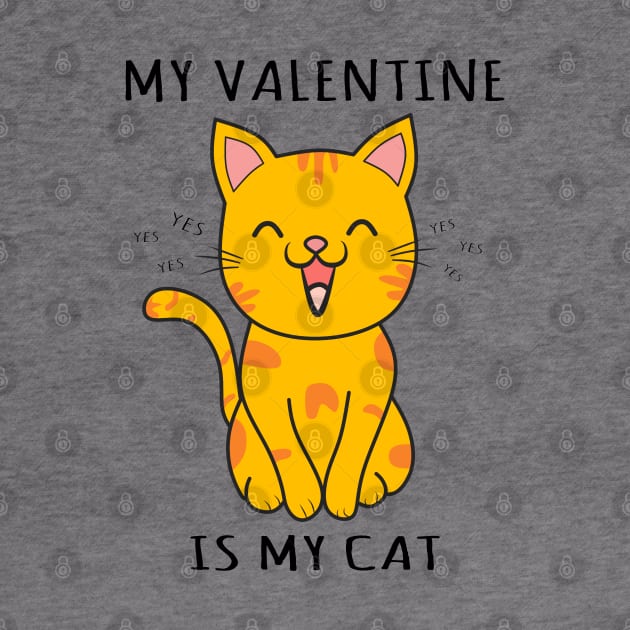 my valentine is my cat, best valentine with my cat by Clara switzrlnd